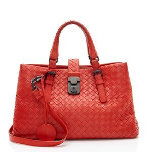 Bottega Veneta Intrecciato Nappa Roma Small Satchel